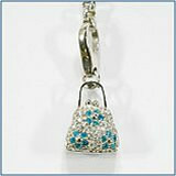 Silber Modeschmuck Martello Charm Tasche Silber Modeschmuck Martello Charm Tasche