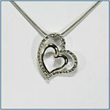 Silber Modeschmuck Oliver Weber Swarovski Elements Herz