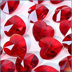 Swarovski Elements Kristall Herzchen rot